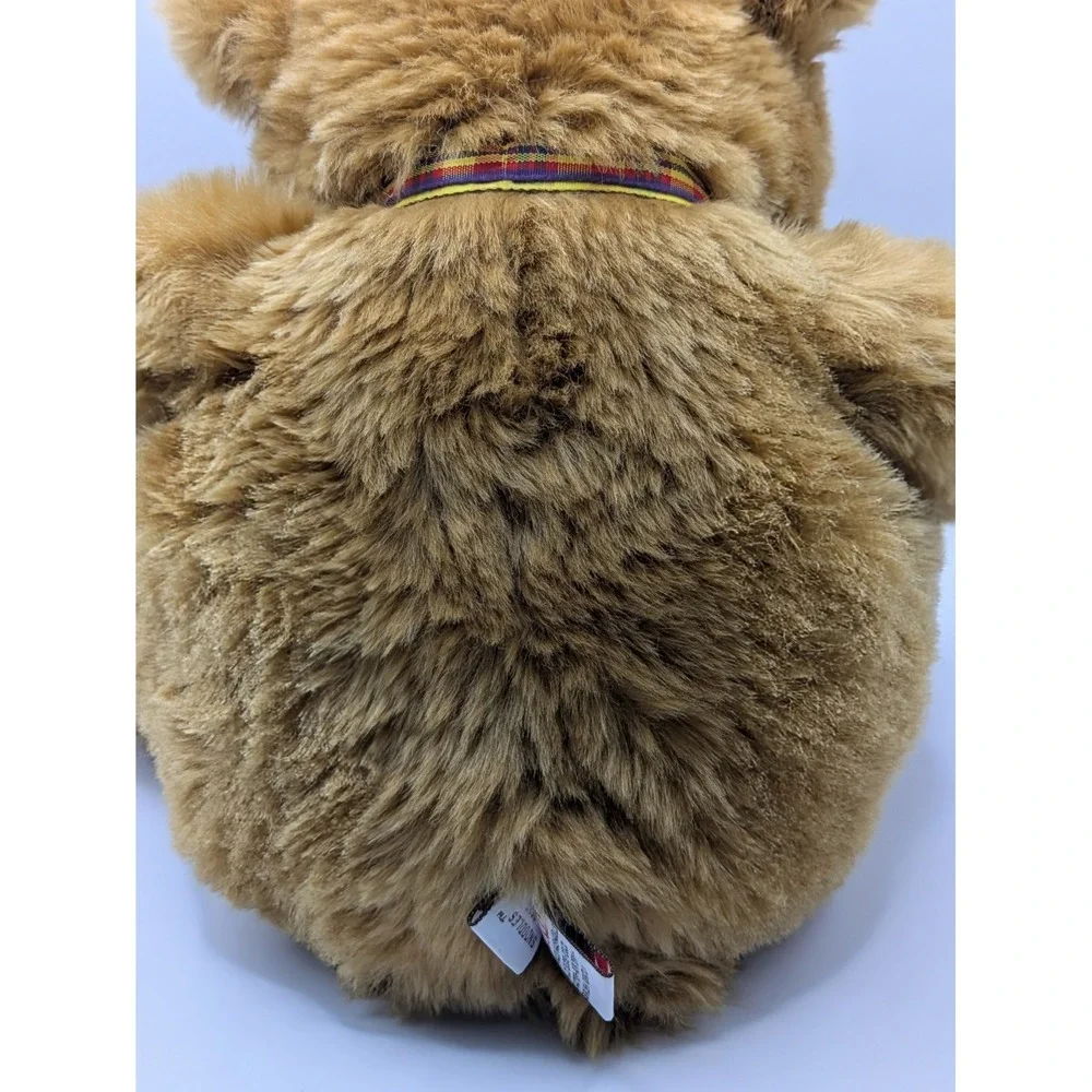 Gund‎ Teddy Bear Snoodles 2476 Stuffed Plush Plaid Bow Bean Bottom 16